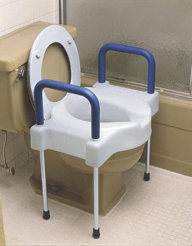 Tall-Ette Elevated Toilet w/Legs X-Wide 400 lb. Alum