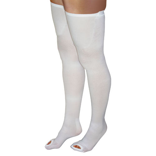 Anti-Embolism Stockings XL/Reg 15-20mmHg Thigh Hi Insp. Toe
