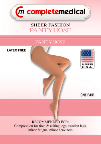 Ladies' Sheer Firm Spt Tall 20-30mmHg Panty Hose Black