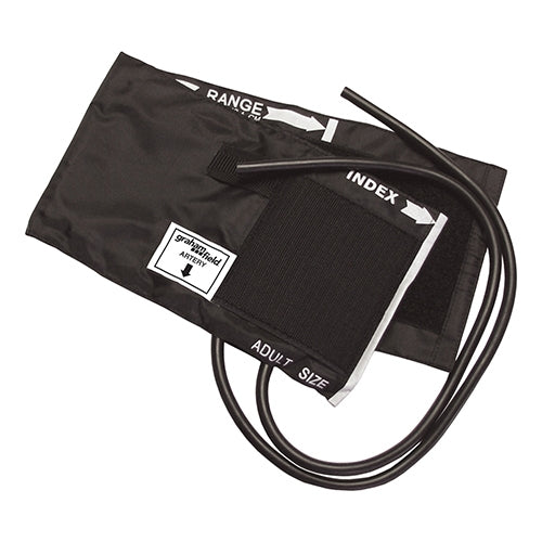 Nylon Inflation Cuff & Bladder 2-Tube  Black  Thigh Size